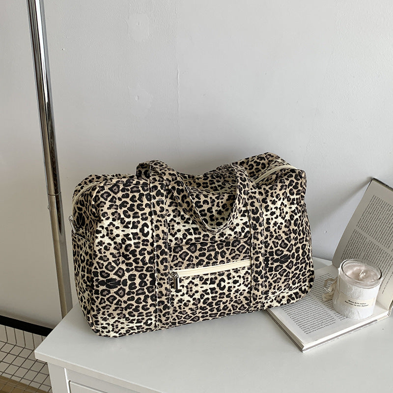 Leopard-print Canvas Shoulder Bag photo 4