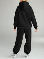 Full Size Kangaroo Pocket Hoodie Joggers Set Plus (3)