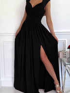 High Slit Lace Detail Maxi Dress (17)
