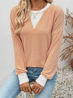 Contrast Dropped Shoulder Sweatshirt (11)