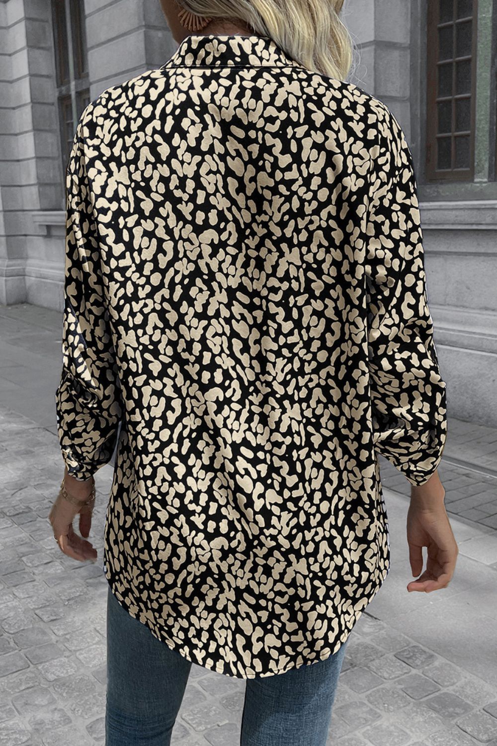 Leopard Roll-tap Sleeve Shirt (10)