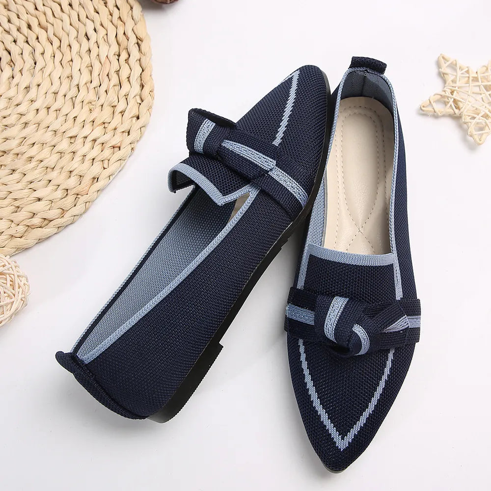 Point Toe Mesh Flat Slip-ons (7)