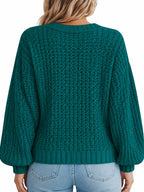 Full Size Chunky Knit Button-down Cardigan Plus (27)