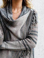 Fringe Long Sleeve Wrap Cardigan (3)