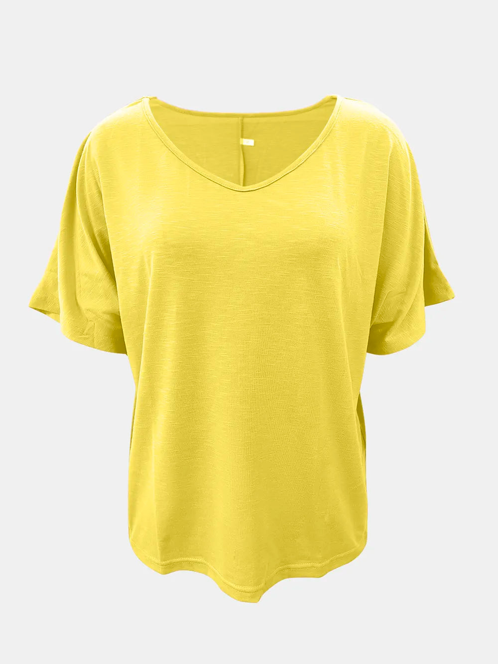 Full Size Scoop Neck Short Sleeve T-shirt (8)