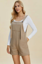 Full Size Texture Sleeveless Romper (11)