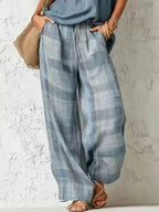 Plaid Wide-leg Two-piece Set (15)