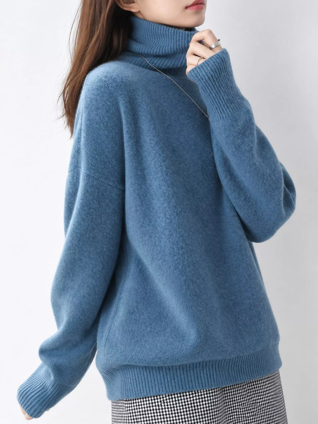 Turtleneck Dropped Shoulder Sweater (36)