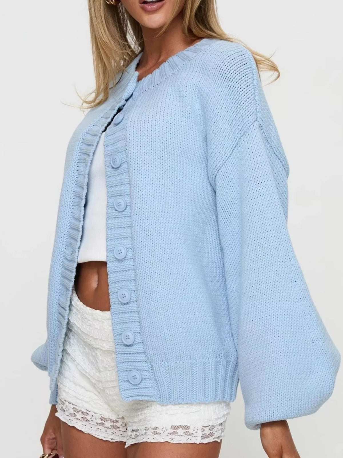 Button-down Knit Cardigan (2)