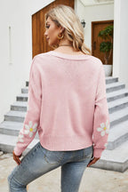 Flower Pattern Button Front Cardigan (16)