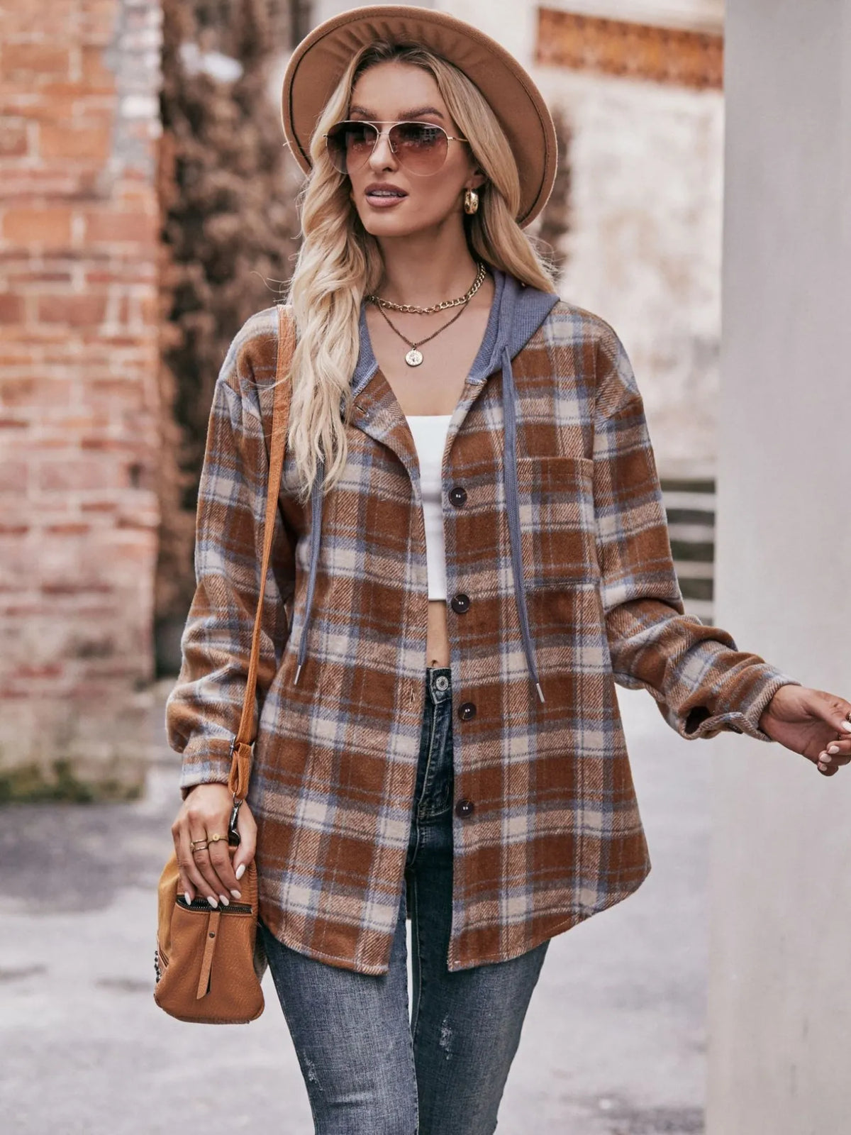 Oversized Plaid Button Up Shacket (13)