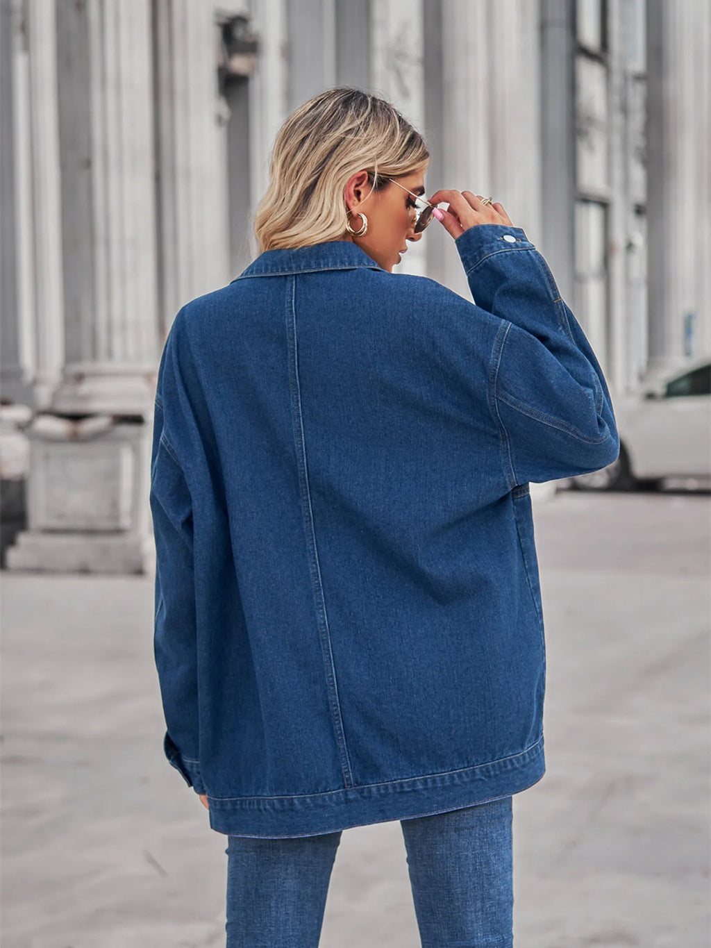 Button Up Long Sleeve Denim Jacket (24)