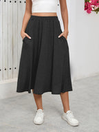 Elastic Waist Skirt Pockets (15)