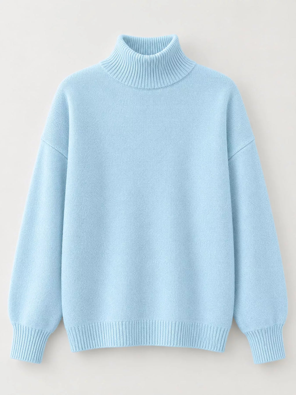 Turtleneck Dropped Shoulder Sweater (58)