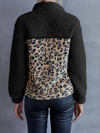 Leopard Quarter-snap Teddy Sweatshirt (9)