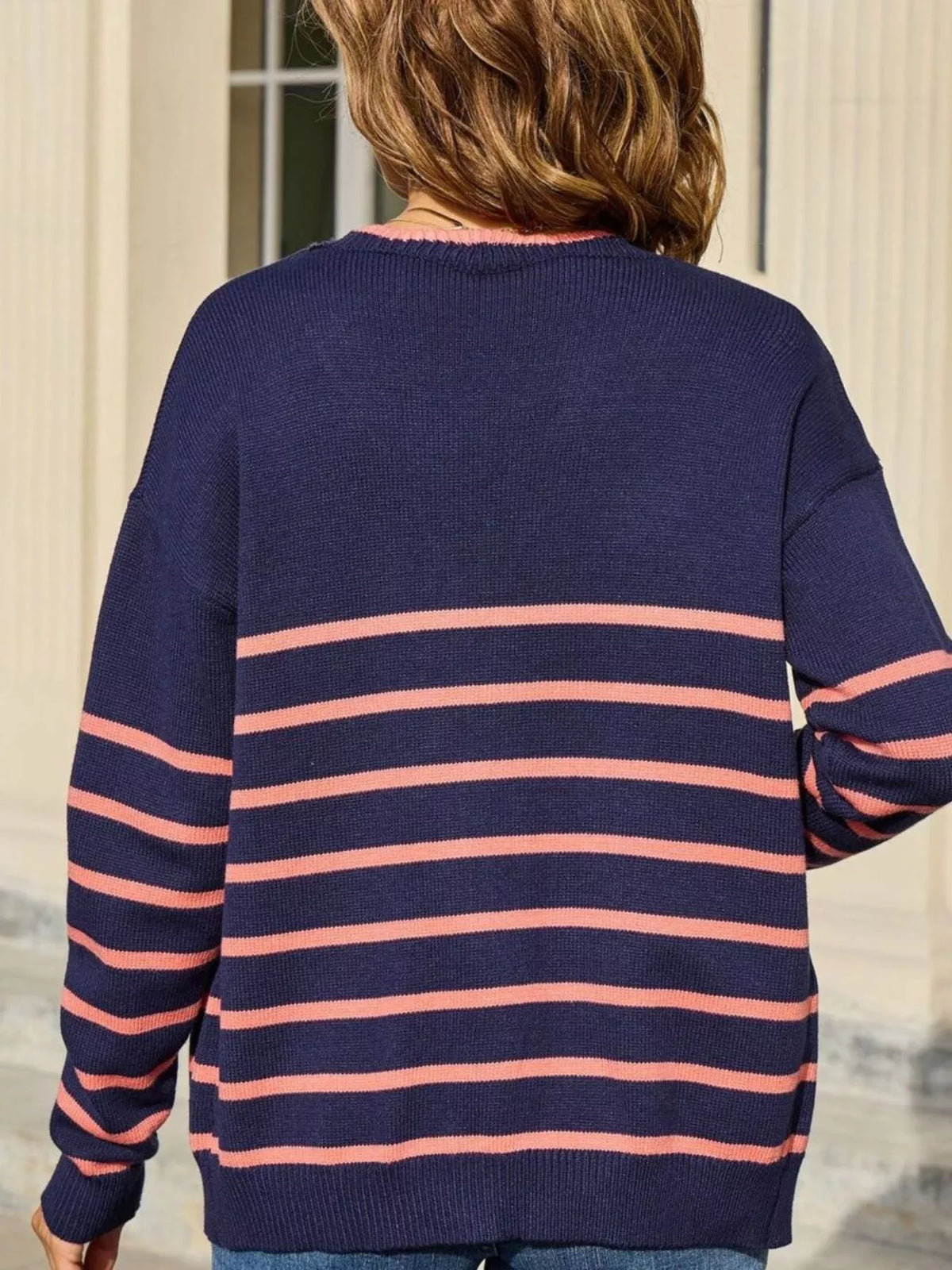 Striped Tie Front Knit Cardigan (22)