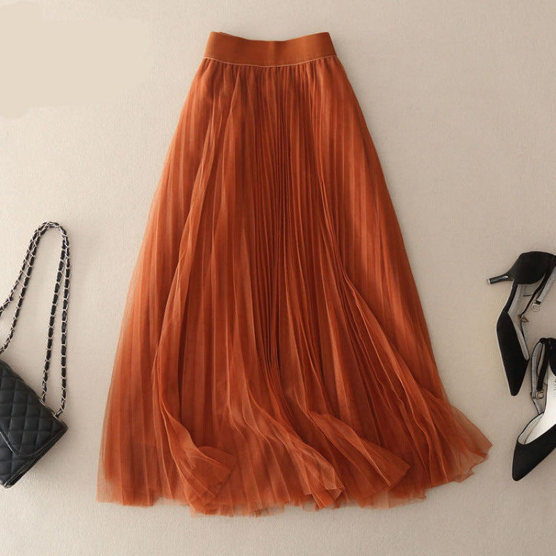 Pleated Mesh Skirt photo 11