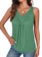 Ruched V-neck Tank (16)