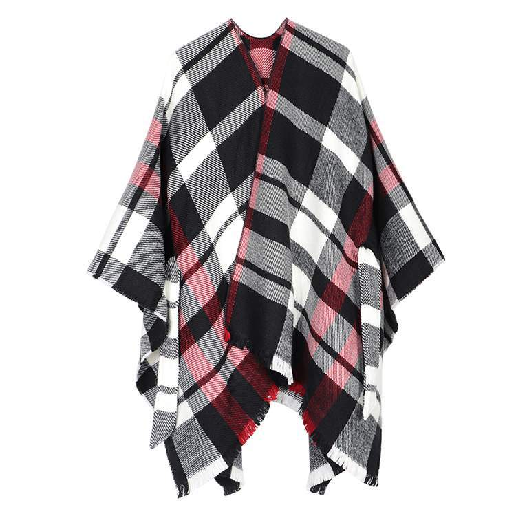 Belt Cashmere Cape variant CJNSSYCS04810-Plaid black and white