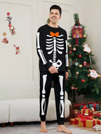 Full Size Matching Family Skeleton Pajama Set Plus (7)