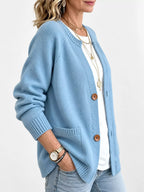 Full Size Button-down Knit Cardigan Plus (20)