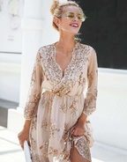 V-neck Sequined Dress photo 3