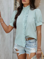 Button Down Striped Short Sleeve Shirt (19)