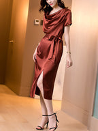 Silk Satin Dress photo 1