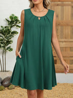 Round Neck Sleeveless Dress (4)