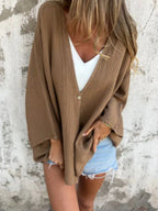 Full Size One Button Long Sleeve Shirt Plus (21)
