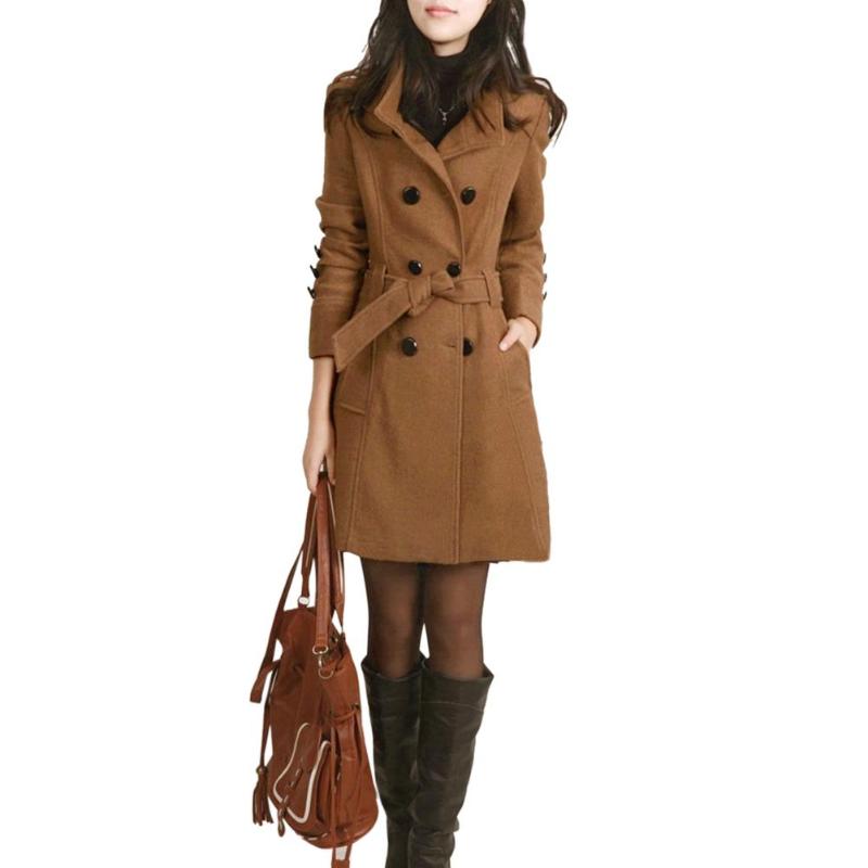 Woolen Coat Trench variant CJNSWTFY00668-Coffee-XL|CJNSWTFY00668-Coffee-M|CJNSWTFY00668-Coffee-4XL|CJNSWTFY00668-Coffee-3XL|CJNSWTFY00668-Coffee-L|CJNSWTFY00668-Coffee-XXL