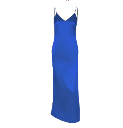 V-neck Harness Dress variant CJNSSYLY01694-81296 royal blue-S|CJNSSYLY01694-81296 royal blue-M|CJNSSYLY01694-81296 royal blue-XL|CJNSSYLY01694-81296 royal blue-L