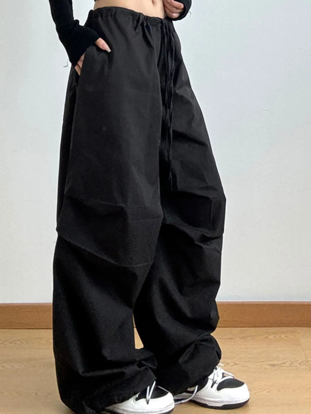 Wide Leg Casual Drawstring Pants (10)