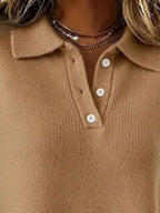 Full Size Button Detail Dropped Shoulder Sweater Plus (11)