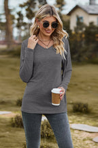 Drawstring Dropped Shoulder Hooded T-shirt (28)