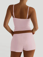 V-neck Cami Shorts Set (6)