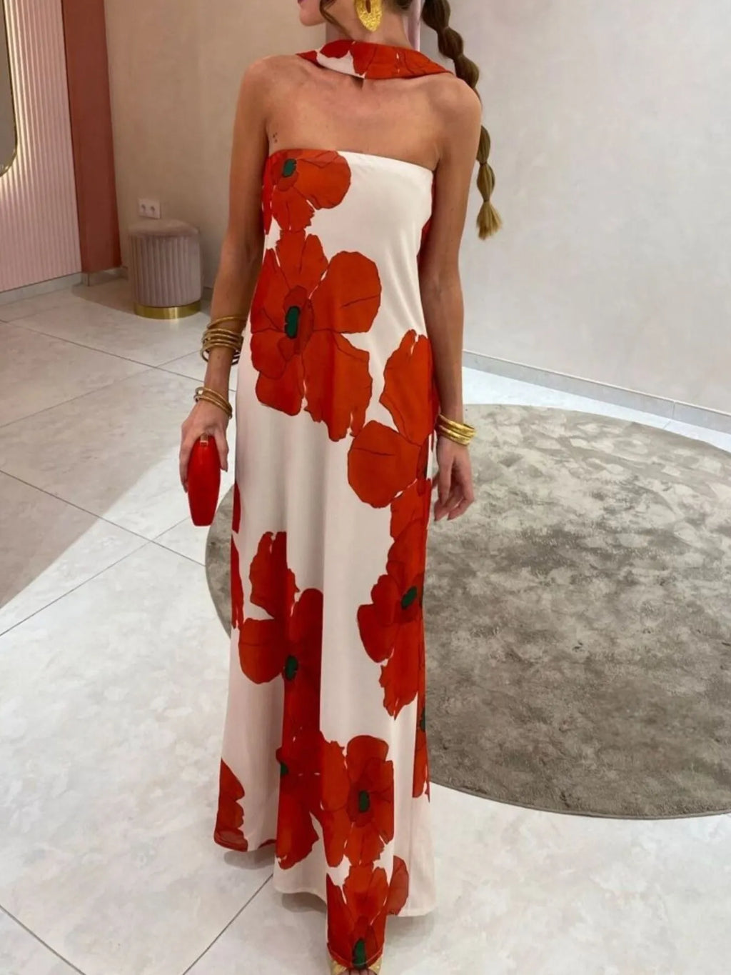 Printed Tube Maxi Dress (18)