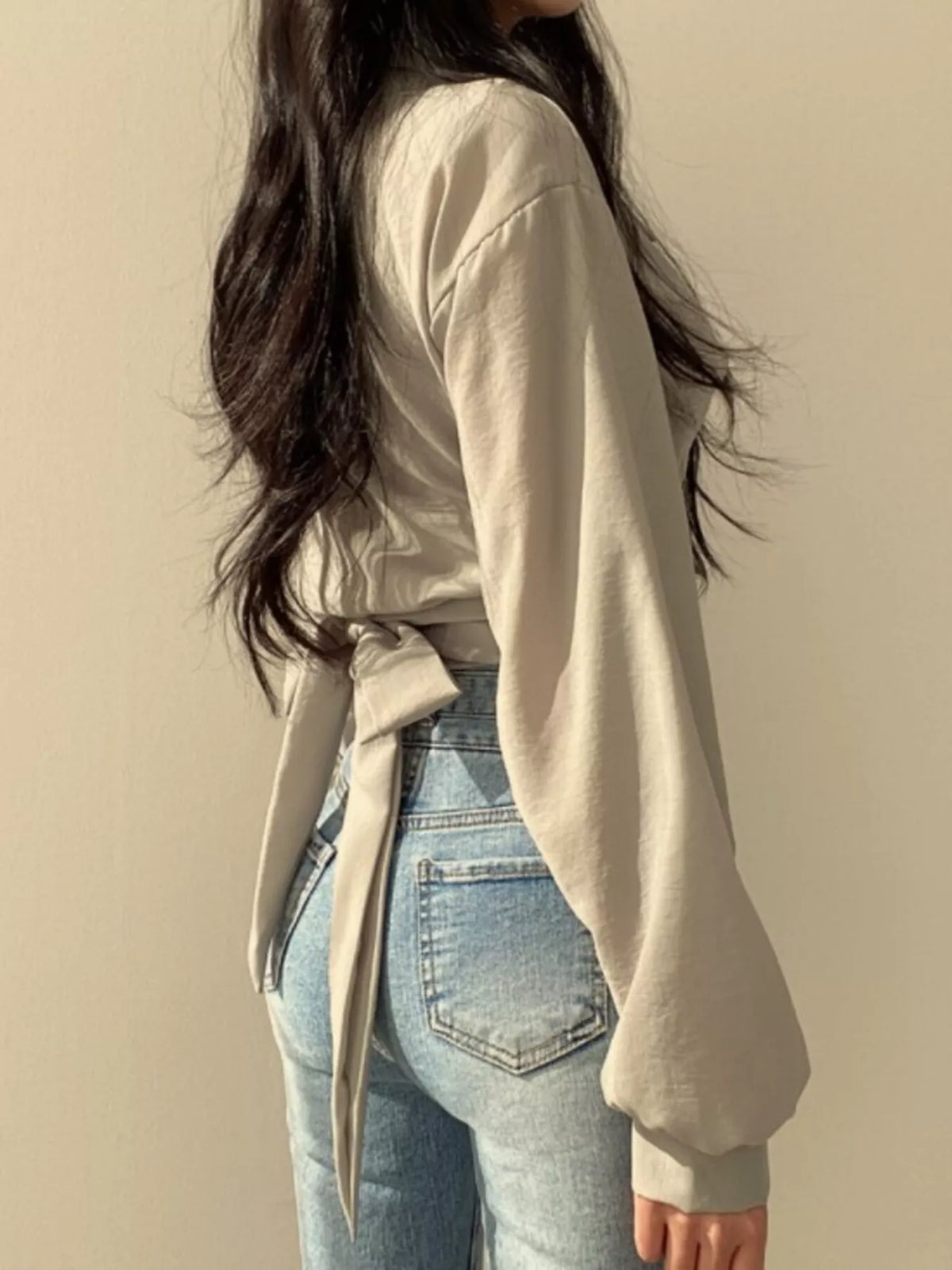 Twisted Front Long Sleeve Shirt (13)