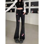 Black Retro Wide Leg Jeans photo 8