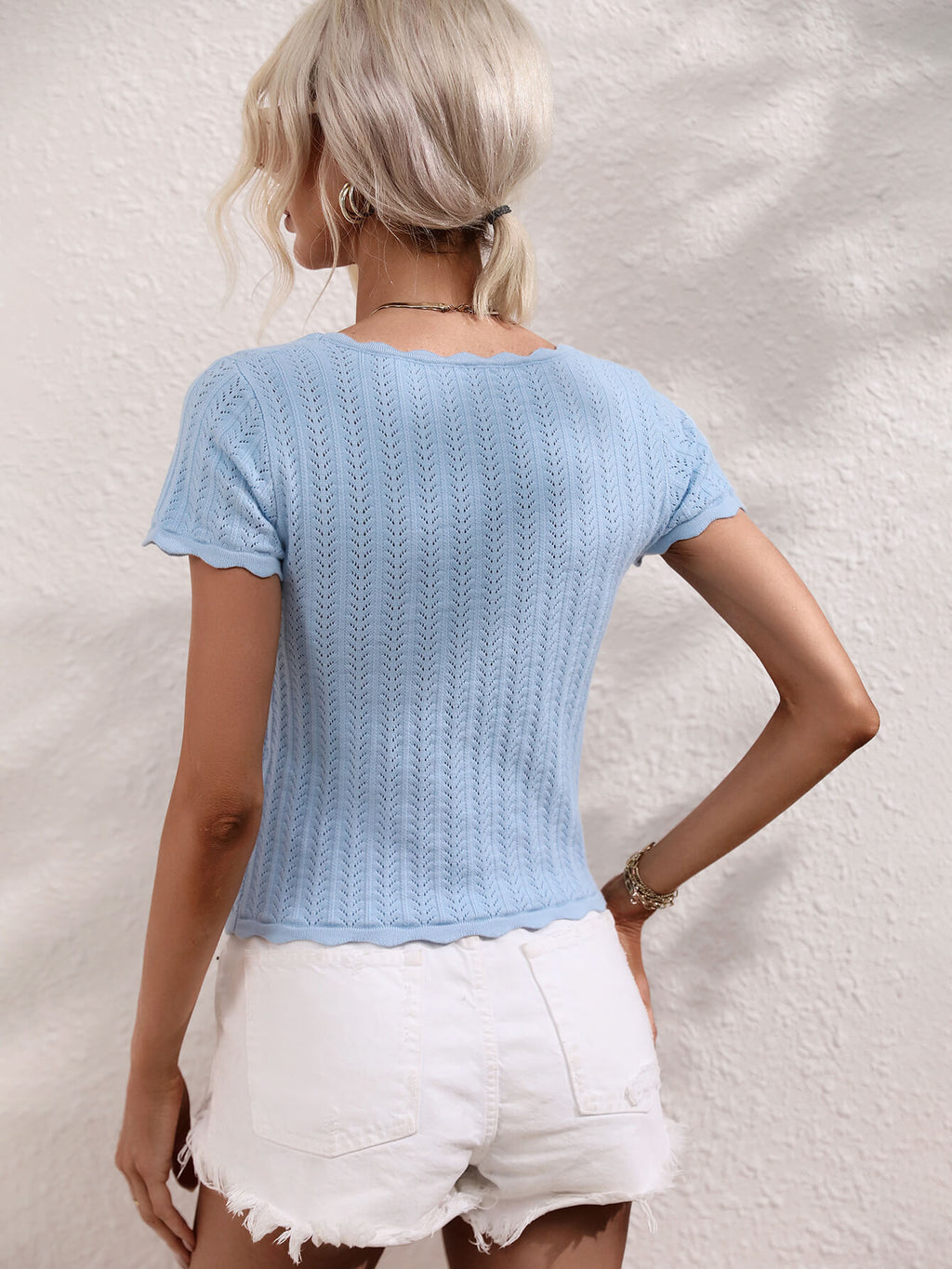 Scalloped Hem Square Neck Knit Top (13)