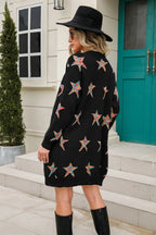 Star Open Front Long Sleeve Cardigan (9)