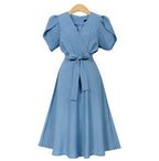 V-neck Waist Dress photo 3