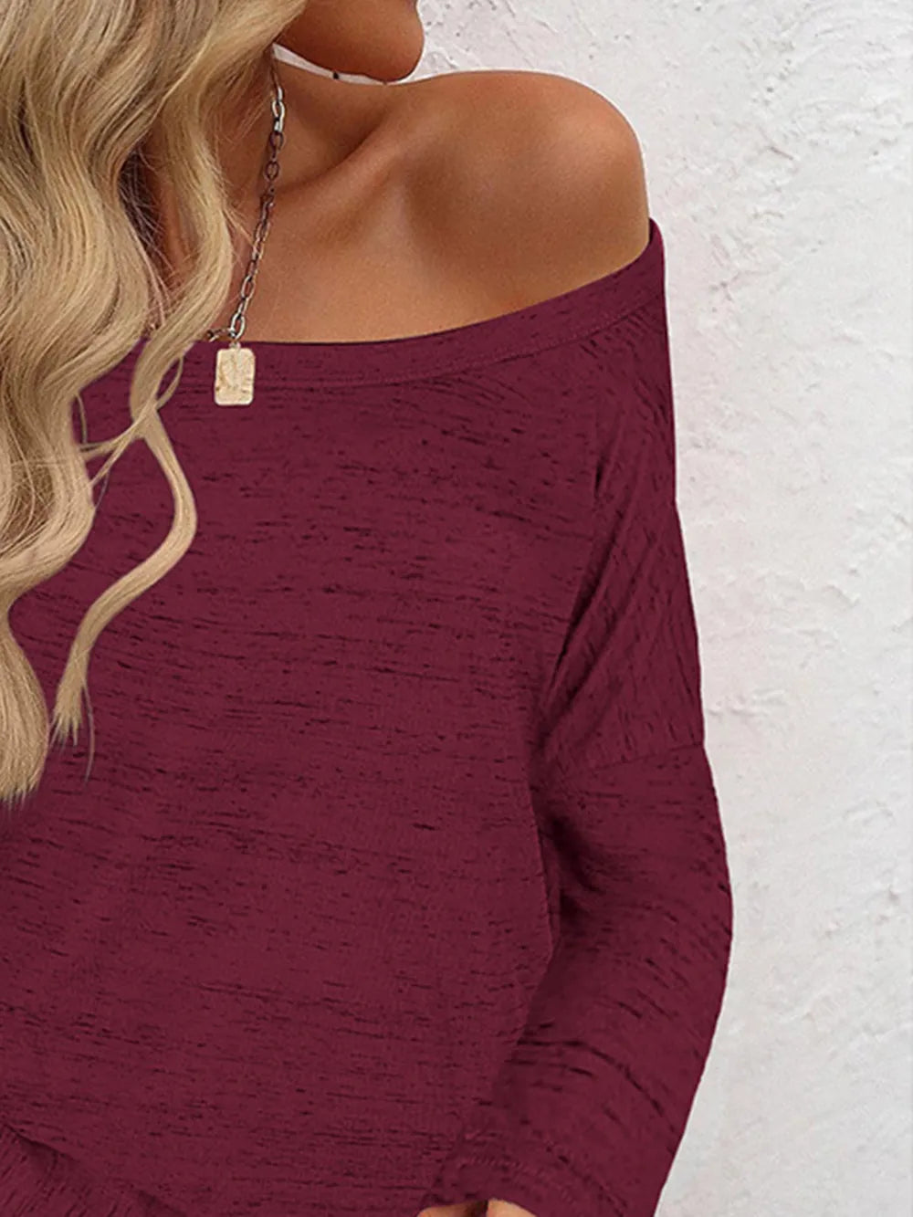 Full Size Heathered Long Sleeve Top (8)