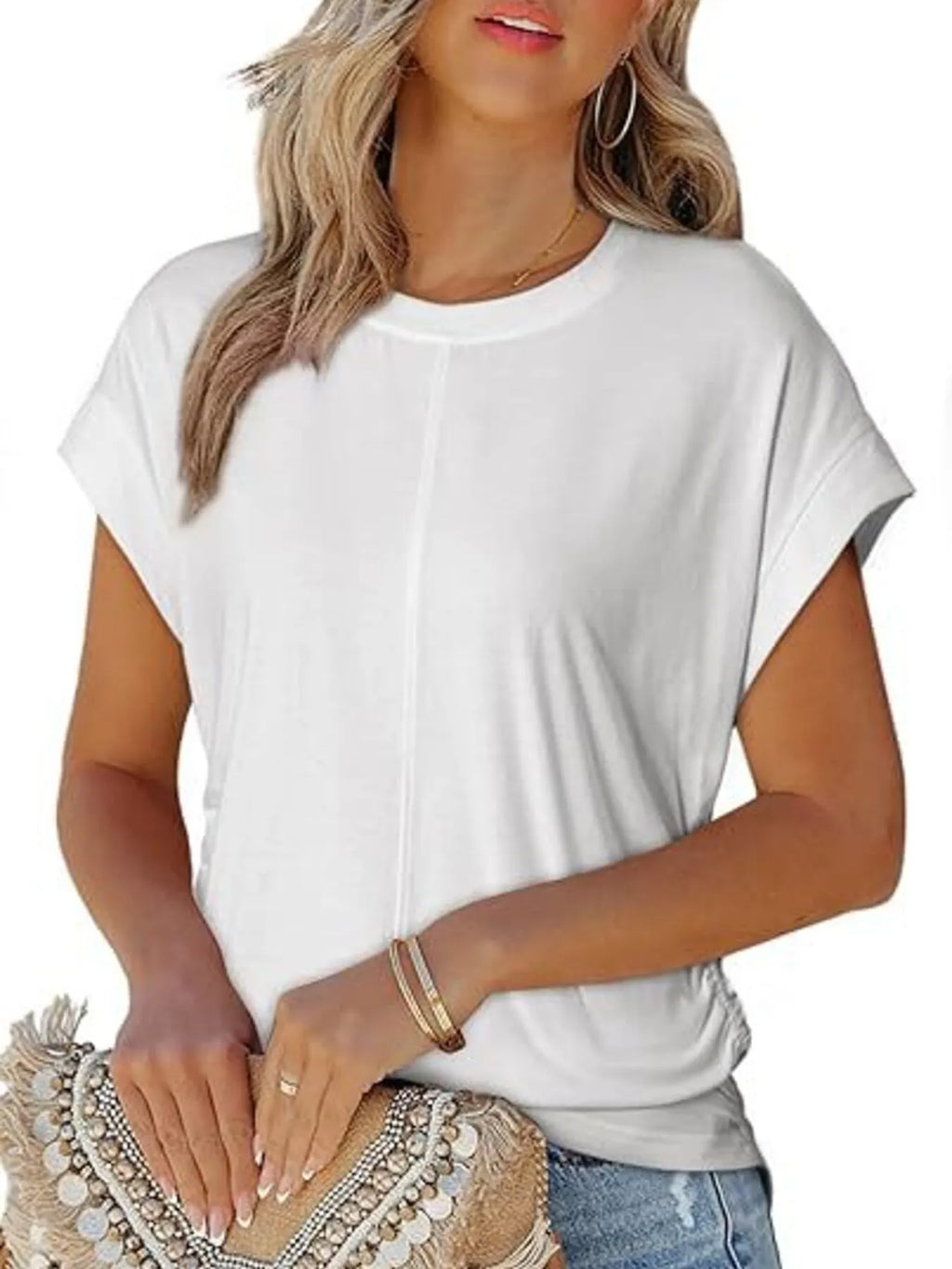 Round Neck Short Sleeve T-shirt (8)