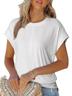 Round Neck Short Sleeve T-shirt (8)