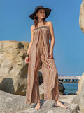 Tied Printed Tube Wide Leg Jumpsuit (13)