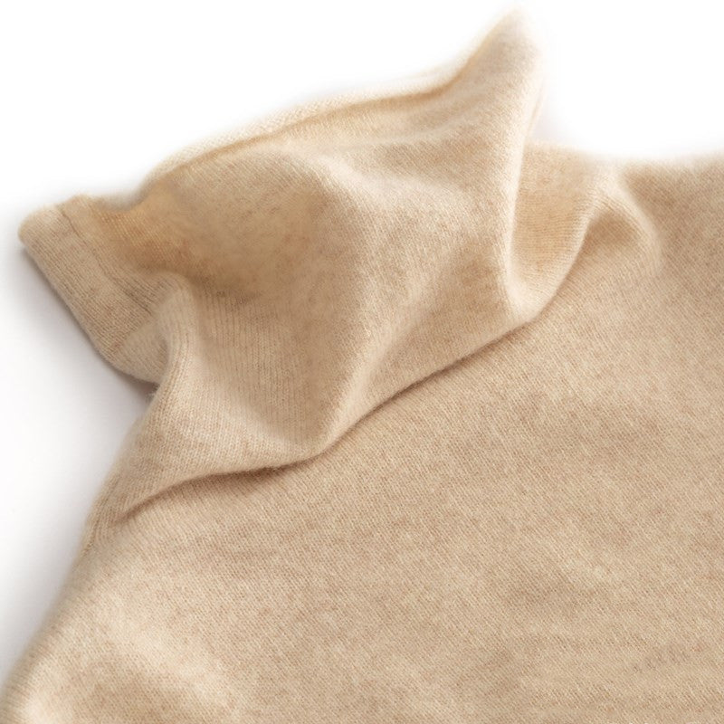 Turtleneck Cashmere Sweater Pure photo 2