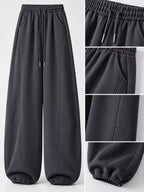 Full Size Drawstring Loose Fit Wide-leg Sweatpants Plus (10)