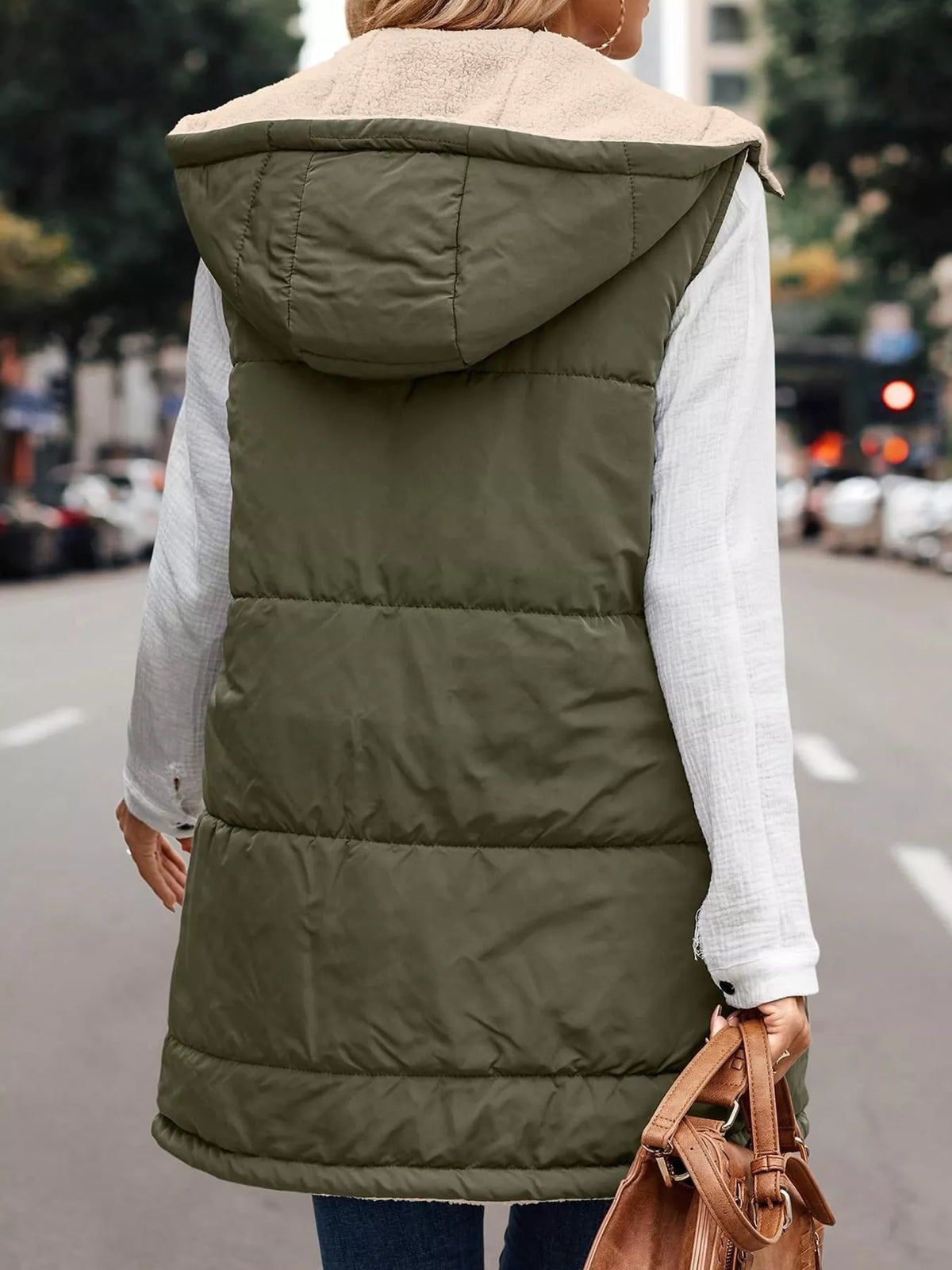 Full Size Hooded Sherpa-lined Puffer Vest Coat Plus (17)