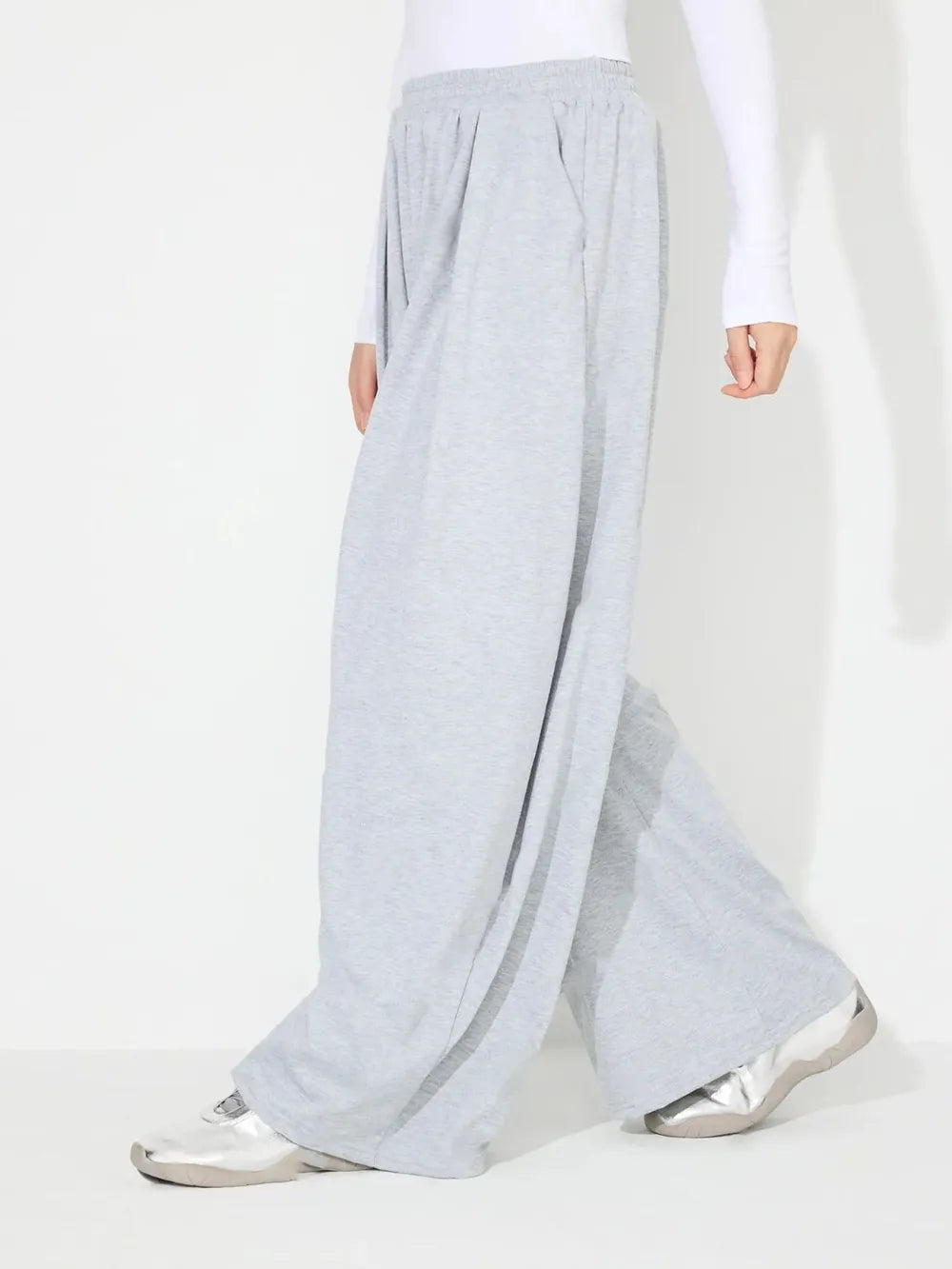 Elastic Waist Wide Leg Pants Pockets (9)